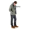 Parkas pour hommes court trois couleurs solide manteau ample Non Visvim Dcdt sans capuche col debout Robe taoïste veste rembourrée en coton 221207