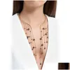 Chokers Trendy Women Torques Gray Ccb Beads Long Tassel Fringe Choker Necklace Maxi Fashion Jewelry 20211230 T2 Drop Delivery Neckla Dhelj