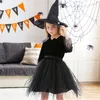 Christmas Decorations Girls Halloween Costumes Witch Dress Wizard Hat Costume Party Accessories Fancy Up Set For Children