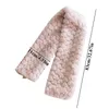 Love Heart Plush Scarf Fluffy Collar Neck Warmer Neckerchief For Women Girls Elegant Soft Winter Warm Long Scarves