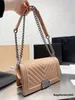 Klassieke Vrouwen Groothandel Ontwerper Klassieke Mini Mode Tassen Gewatteerde Kettingflap Diamant Kalfsleer Kaviaar Lederen Schoudertas Crossbody Tas Luxe Handtassen