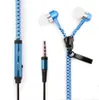 Auricolari con cerniera in metallo 3.5mm Aux Audio Jack In Ear Auricolari Auricolare con microfono Super Bass Handfree MP3 Auricolare per PC mobile