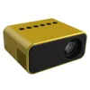 새로운 YT500 LED 모바일 비디오 프로젝터 홈 시어터 미디어 미디어 플레이어 키즈 선물 홈 미니 프로젝터 휴대용 -US 플러그