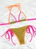 Bras Sets COOBBU Sexi Bikinis Swimsuit Women's Swimwear Patchwork Bathing Suit Bandage Beachwear Thongs 2022 Bikini Sets Female Biquini T221206