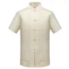 Etnische kleding mannen traditionele Chinese tops tangpak hanfu shirt stijl jaar top kleding tai chi uniform