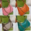 2023 women's crescent bag shoulder crossbody bag underarm bag Explosive Genuine Leather