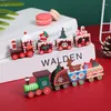 Decorazioni natalizie Merry 2023 Navidad Train Table Decoration for Home 2022 Year Xmas Gift