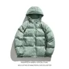 Mens Down Parkas z kapturem grube ciepłe zimowe mężczyźni bombowce puffer kurtka para unisex kobiet uniwerek high streetwear college Chic Hip Hop 221207