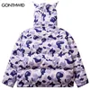 Heren Down Parkas Hip Hop Verwijderbare Hood Jacket Streetwear Camouflage Devil Horn Dikke Warm Bubble Gedekte jassen Harajuku Puffer Jackets 221207