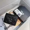 Designer Channel Sac fourre-tout épaule sac à main marques de mode décontractées luxueux hommes femmes nouvelle chaîne messager émail poignée chaîne rhombique mini caviar sac