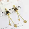 Luxury Brand Charm Earring Fashion Designer Love Jewelry 18k Gold Plated Multicolor Earrings Four Leaf Grass Circle Diamond Pearl 328I