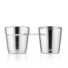 Mugs 304 Stainless Steel Double Deck Coffee Mug Children Anti Scald Vacuum Cup Simple And Practical Tumblers Small Light 6 66Bb Drop Dhygu