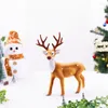 Christmas Decorations 1 Pack Plush Reindeer Elk Simulation Home Year Gift Decoration Children's