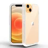 3 в 1 Clear Hybrid Soft Phone Case для iPhone 14 12 11 Pro Max Samsung Galaxy S23 S22 S21 S20 TPU Bumper Backer Cover