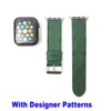 Top L Flower designer Cinturini per cinturini per Apple Watch Band 49mm 38mm 40mm 41mm 42MM 44mm 45MM iwatch 8 7 6 5 cinturini in pelle PU Cinturino cinturino Fashion Stripes