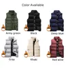 Coletes masculinos cistos de cintura gilet inverno quente acolchoado acolchoado corpo sem mangas jaqueta mais quente capa de colete térmico parkas 221206