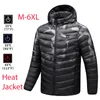 Vestes pour hommes Hommes Imperméable Chauffant USB Hiver Extérieur Chauffage Électrique Chaud Sprot Manteau Thermique Vêtements Coton Chauffant 221206