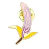 Flowers Enamel Brooch Pin Anagallis Lily Nishang Flower Bamboo Shoots Cartoon Alloy Badge Designer Brooches And Pins Jeans Clothing Accessories Jewelry