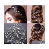 Cabelo de casamento Mulheres femininas pérolas de casamento garotas de cabelos de cabelo videira diamante Bandas de cabeça acessórios Cosplay Party headpi dhowu