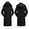 Parkas pour hommes automne hiver chaud à capuche épais coupe-vent manteau vêtements d'extérieur noir gris rouge longs parkas manteaux 221207