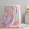 Tasarımcı -plush Battaniye Süper Yumuşak Uzun Saçyıl Battaniyeleri Bulanık Sahte Kürk Sıcak Zarif Tırmat Kanepeleri Yatak 80X120cm