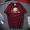 Men's T Shirts Hip Hop Style Cotton Short Sleeves Design Sense Cute Dog Basic Shirt Male Loose High Quality O-Neck Tops