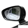 Autre maison jardin 2pcs / set accessoires de voiture anti-pluie miroir fenêtre film transparent membrane anti-buée anti-éblouissement autocollant étanche Drivi Dhocn