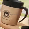 Mugs Stainless Steel Cup Business Espresso Tumbler Novelty Portable Belt Handle Gift Mug Favor Kitchen Item 22Jq Ii Drop Delivery Ho Dhmzd