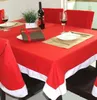 Sandalye, dokuma olmayan kapak masa örtüsü Noel dekorasyonu ana masa yemeği geri dekor yılı parti malzemeleri
