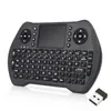 MT10 Teclado inalámbrico PC Controles remotos Remotos English Russian French Spanish 7 Colors Backlit 2.4G Touchpad inalámbrico para Android TV Box Air Mouse