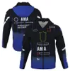 2022 Ny Moto Factory Racing Team Hoodie Motorcykeltur Blue Keep Warm Jackets Zip Fleece Sportswear Men's Windproect Zipper 249e