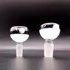 Melkwit glazen ronde kom voor waterpijpen, waterpijpen, 14 mm bongglijbaan met handvat, Dab Rigs