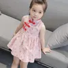 Vestidos de menina para criança vestido bebê garotas meninas sem mangas floral cheongsam party princesa roupas roupas desfraz bebes