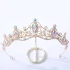 Korean Crystal Bridal Crown Hair Dress Accessories Tiara Women Wedding Rhinestone Diadem Headpieces Hair Jewelry