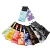 Tie Dye Fashion Brand Mens Cotton Running Crew Socks Middle tub