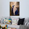 Classical Canvas Art Painting Portrait of Scarlett O Hara in the Blue Dress Hand Painted Oil Reproduction Beautiful Woman Artwork for Home Office Room Wall Decor