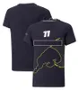 Robe de l'équipe F1 pour hommes, T-shirt de sport à manches courtes, combinaison de course d'été, 2022