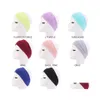 Fascia per la testa di cotone per donne yoga palestra sportiva a banda del sudore elastico pentola elastica per capelli teatrale ciclismo unisex turbante solido dh9pr