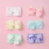 Accessoires de cheveux Câble Tricot Boutique Ruban Foulard Bandeau Pour Bébé Filles Larges Bandes De Nylon Élastique Solide 27 Couleurs