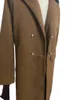 Męskie mieszanki wełny fajny mężczyzna jesienna zima długa płaszcz faux futra kołnierz swobodny biznes wełna wełna mieszanka płaszcza płaszcza mężczyzn długa kurtka 221206