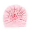 Banie / Casquets de crâne Fashion Baby Cap Baby Spring and Summer Single Lay Coton Houstable Headwrap Tinet Tissu Chatte Toddler Infant Soft Dhgtg