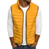 Gilet da uomo Gilet senza maniche da uomo Giacche autunnali Spessore Solido Gilet imbottito in cotone caldo Stile europeo Street Casual 5XL Gilet maschile Veste 221206