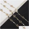 Brillenketten 70 cm Sterne Brillenkettenhalter für Frauen Sonnenbrillenband Brillenzubehör Metall Lanyards Geschenk Drop Lieferung Fa Dhbfa