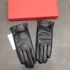 Vintage Ladies Sheepskin Gloves Letter Hardware Designer Mittens Soft Delicate Glove Plus Velvet Thick Gloves With Box