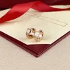 Love designer earrings screw hoop earring women luxury jewelry golden diamond cjewelers popular jewellery metal mens luxury earrings travel chunky E23