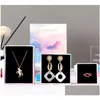 Scatole per gioielli Colorf Cloud Gradient Color Jewelry Box Coperchio creativo e vassoio Astucci per anelli Display per orecchini Confezione per collana 2818 T2 Drop Dh3Iz
