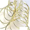 Hoop Huggie Big Circles Hoop Earring Korean 6 Par/Set Plated Gold Sier Set Hip Hop Fashion Jewelry for Women 5943 Q2 Drop Delive Dh6yj