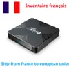 Skicka från Frankrike X98H Smart TV Box Android 12 Allwinner H618 WIFI6 100M Lan 2G 16G och 4G 32G