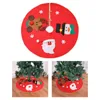 Christmas Decorations Tree Skirt Panel Decor 100cm Base For Year Merry Party Ornament