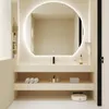 Conjunto de acessórios de banho Designer personalizado Ins Wind Ensamless sem camada de rocha de camada dupla combinação de armário de banheiro lavagem